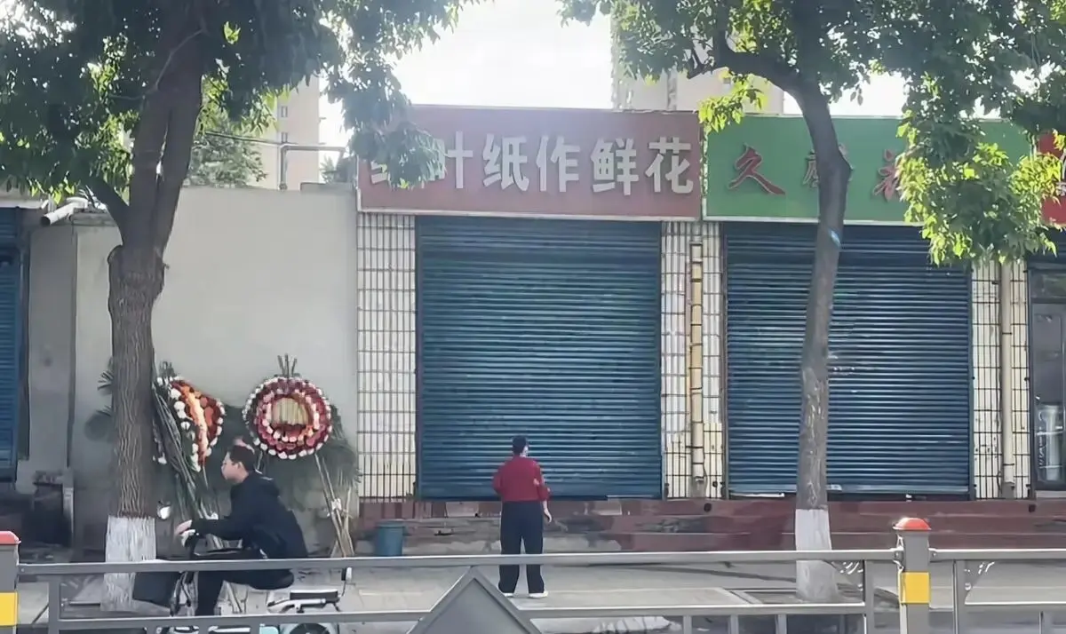 《原平纸作鲜花店门口视频》